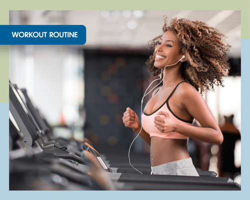 Sample workout routine graphic